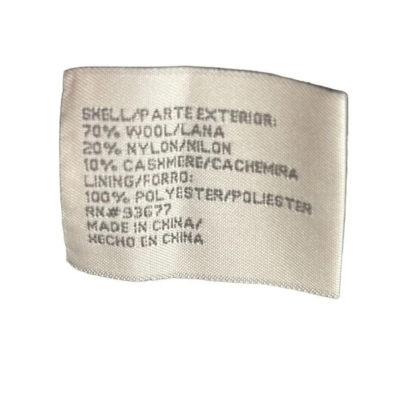 St. Johns Bay Double Breast Charcoal Wool Blend Pea Coat Women's Size P. Med - Picture 6 of 6